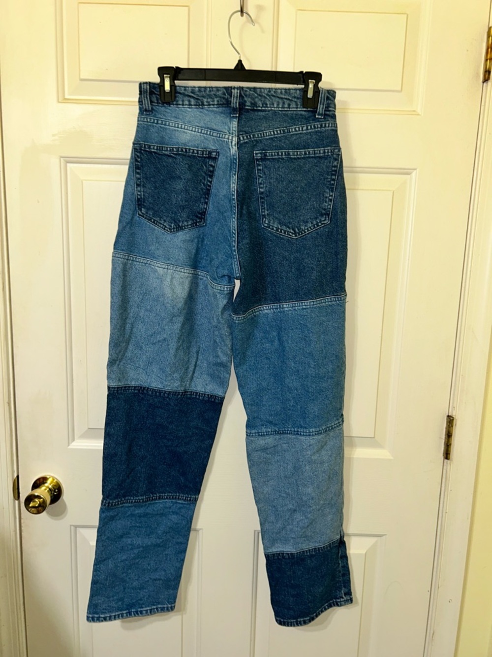 Divided Women's Patchwork Blue Denim Jeans - Picture 3 of 8
